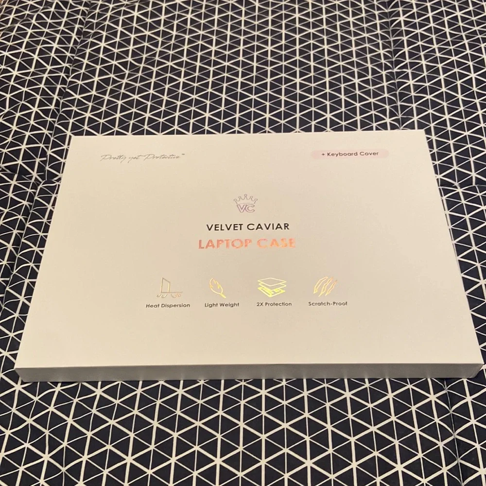 Velvet caviar Mac book air coffee please case. model A1706